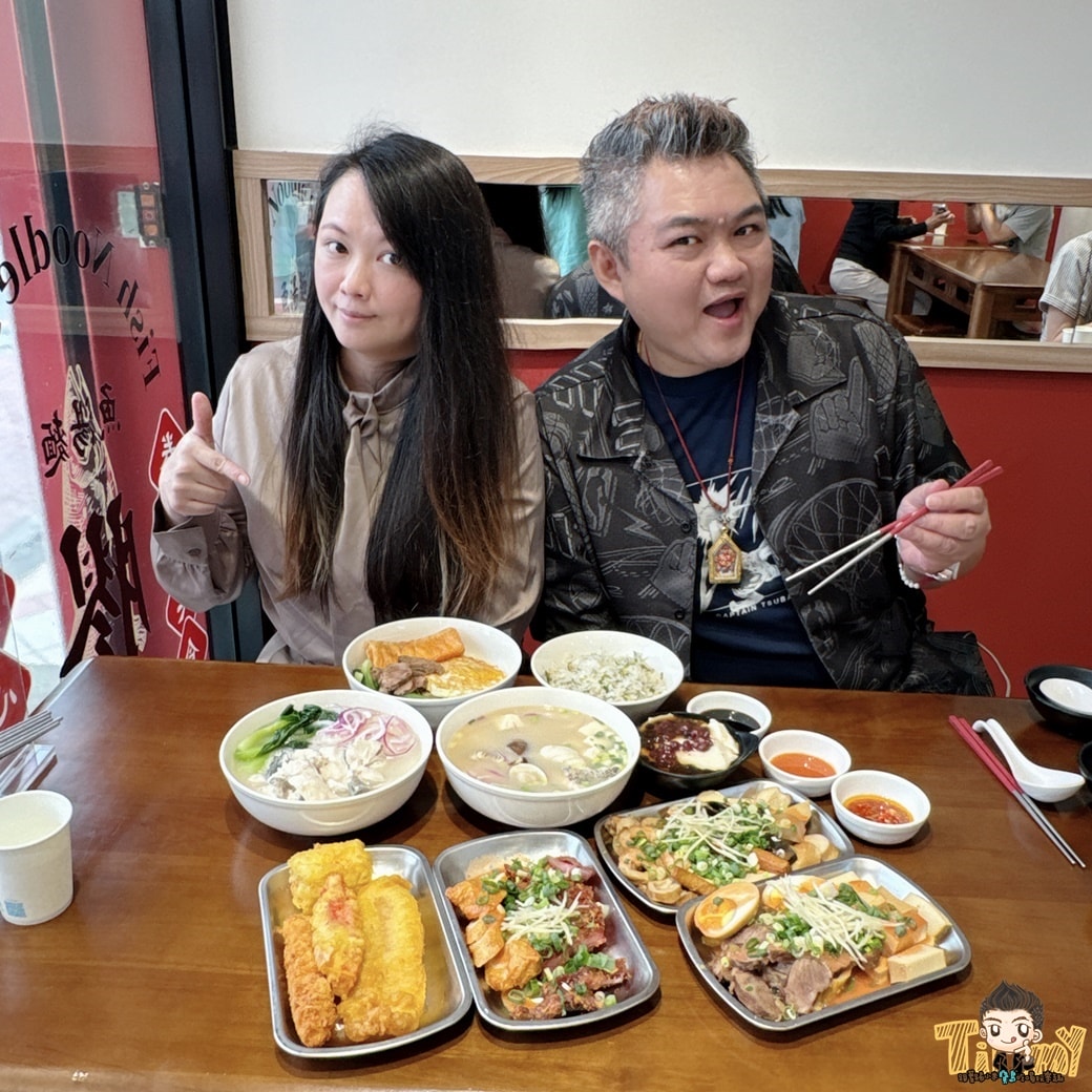新竹.竹北魚氏湯麵。 可能是新竹最有膠質的魚湯麵！ 丸龜平替版天婦羅炸物隨意選！ 台式滷味小菜！ (菜單營業時間地址電話)