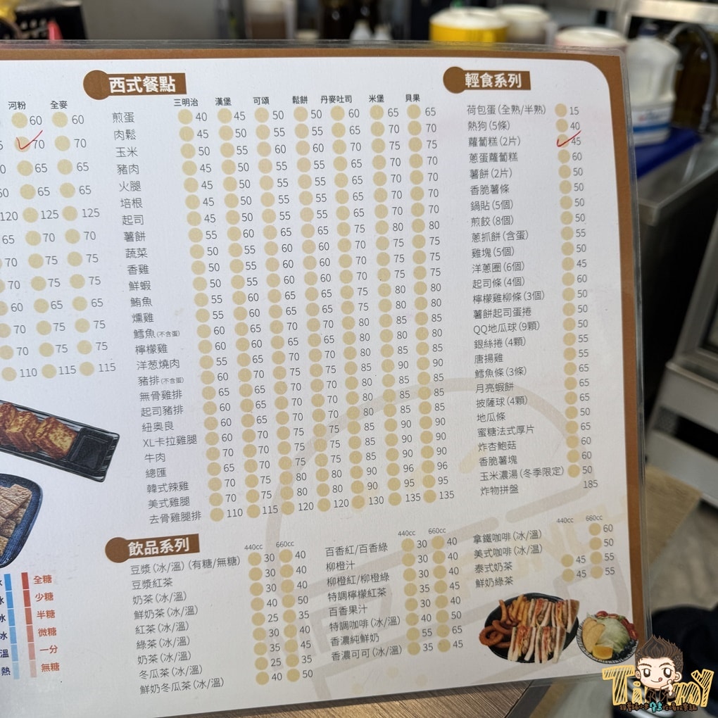 新竹七先生早午餐。深夜食堂&早午餐店  媲美大X鐵板燒的燒肉套餐，百來元就能吃到。 蛋餅、三明治、早餐拼盤、鍋燒意麵、炒泡麵深夜吃到早上！ (菜單營業時間地址電話)